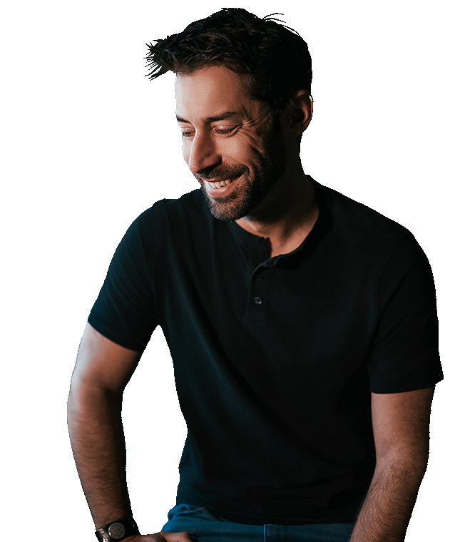 Portrait of Joe Zieja, professional voice actor and sci-fi author.